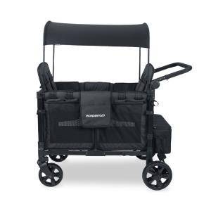 Elite Quad Foldbar Trækvogn - Sort