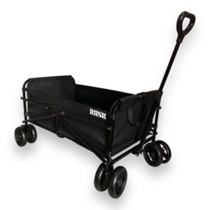RASK Trækvogn 101 x 50 cm Black 8-wheel Foldbar